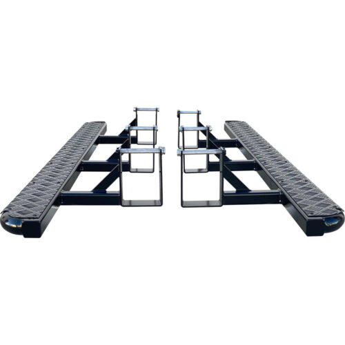 Ford Ranger PX1 PX2 PX3 FLAT Rock Sliders / Side steps – P/C Ally Checkerplate Tread (SUPPLIED & FITTED IN STORE ONLY)